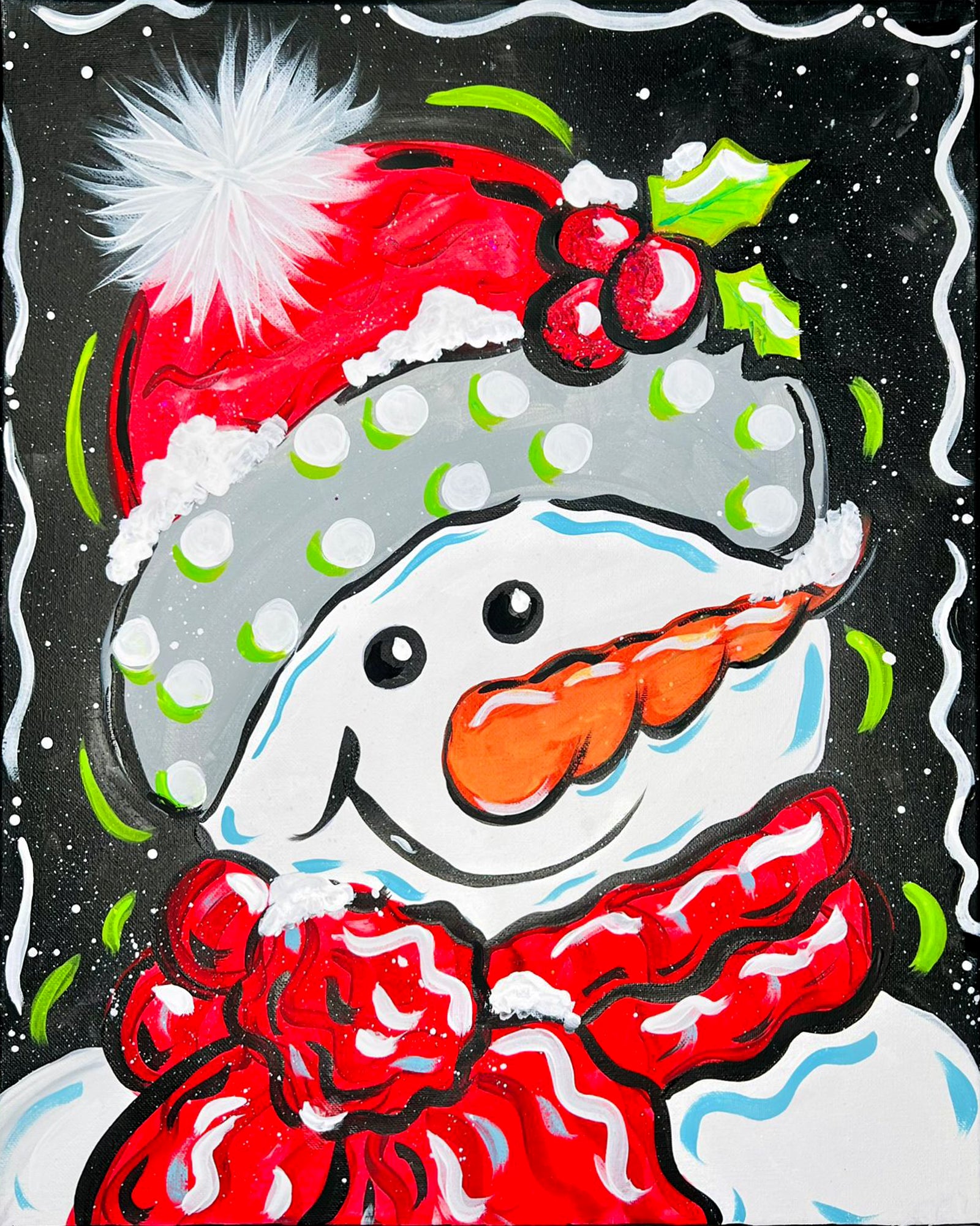 Pushcart Snowman
