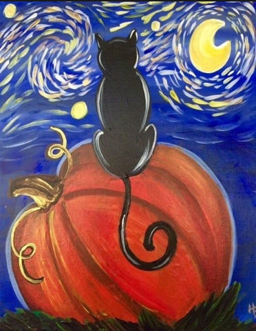 Starry Night Cat